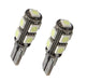 T10 501 W5W Canbus 9SMD White LED Bulbs (Pair)