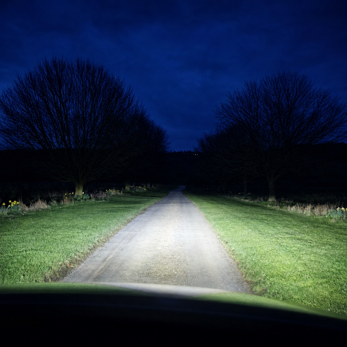 D2S LED headlight crisp white beam output at night