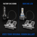 Factory D4S xenon bulb and D4S LED bulb using the original xenon ballast