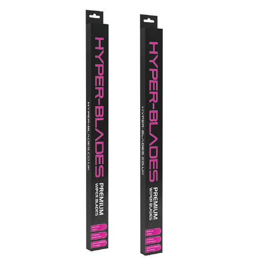 Two boxed Hyper-Blades premium aero wiper blades for Ford Focus MK2