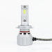 Single H7 X2S LED headlight bulb showing the LED chip, adjustable base and finned heatsink