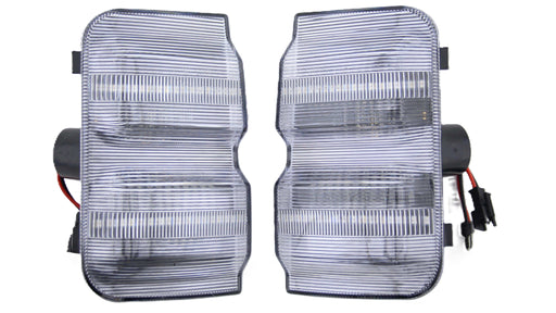 Clear Fiat Ducato MK3 2006 - 2021 Sequential LED Wing Mirror Units Clear (Pair)
