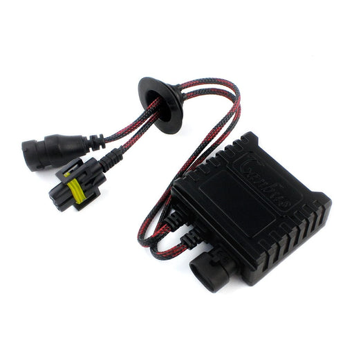 H9 Super Canbus headlight error canceller showing control module and H9 plug connectors