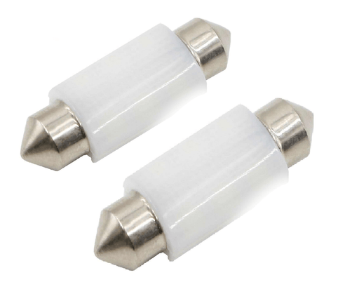 Fiat 500 2015 Onwards Number Plate Festoon 39mm LED Bulb Dual Sided (Pair)
