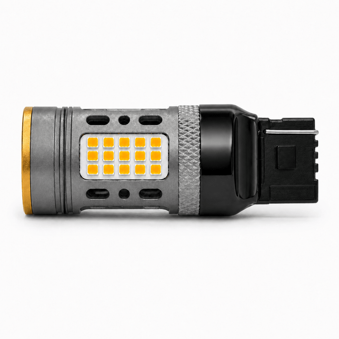 7440 582 W21W 30W Canbus+ LED Amber Indicator Bulbs