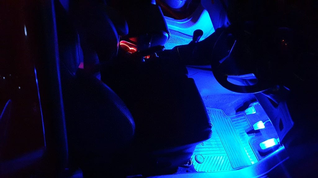 Blue Ford Fiesta LED Footwell Lighting Kit