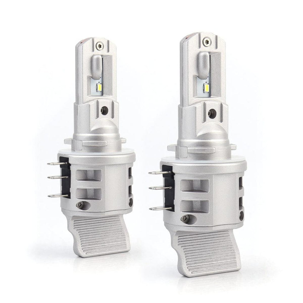 Pair Of Black Headlights With Halogen Bulbs For 2015-2024 Ford Transit - Driver & Passenger Side