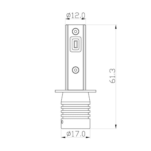H1 LED Headlight Conversion Bulbs (Pair)