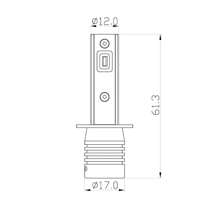 H1 LED Headlight Conversion Bulbs (Pair)