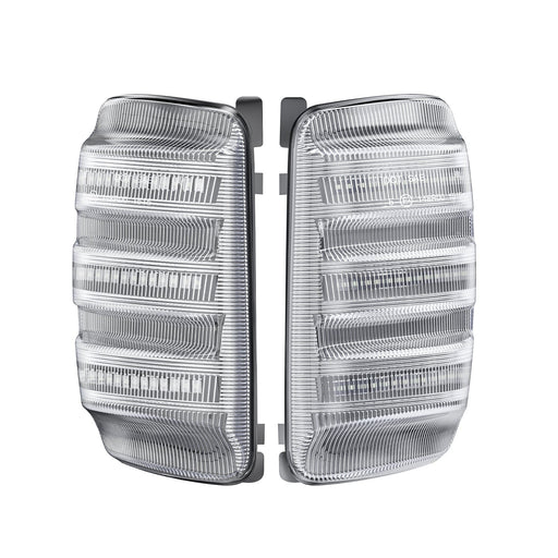 Clear Ford Transit MK8 Sequential Mirror Indicator Units (Pair)
