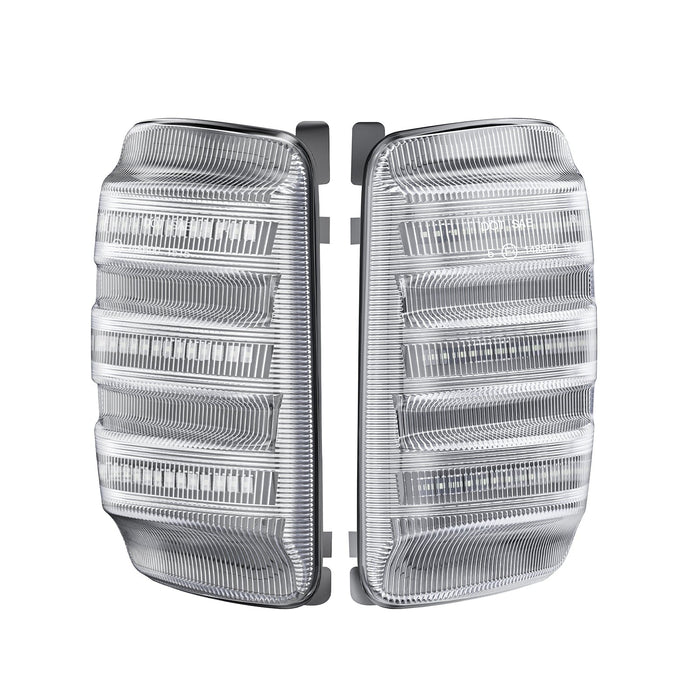Clear Ford Transit MK8 Sequential Mirror Indicator Units (Pair)