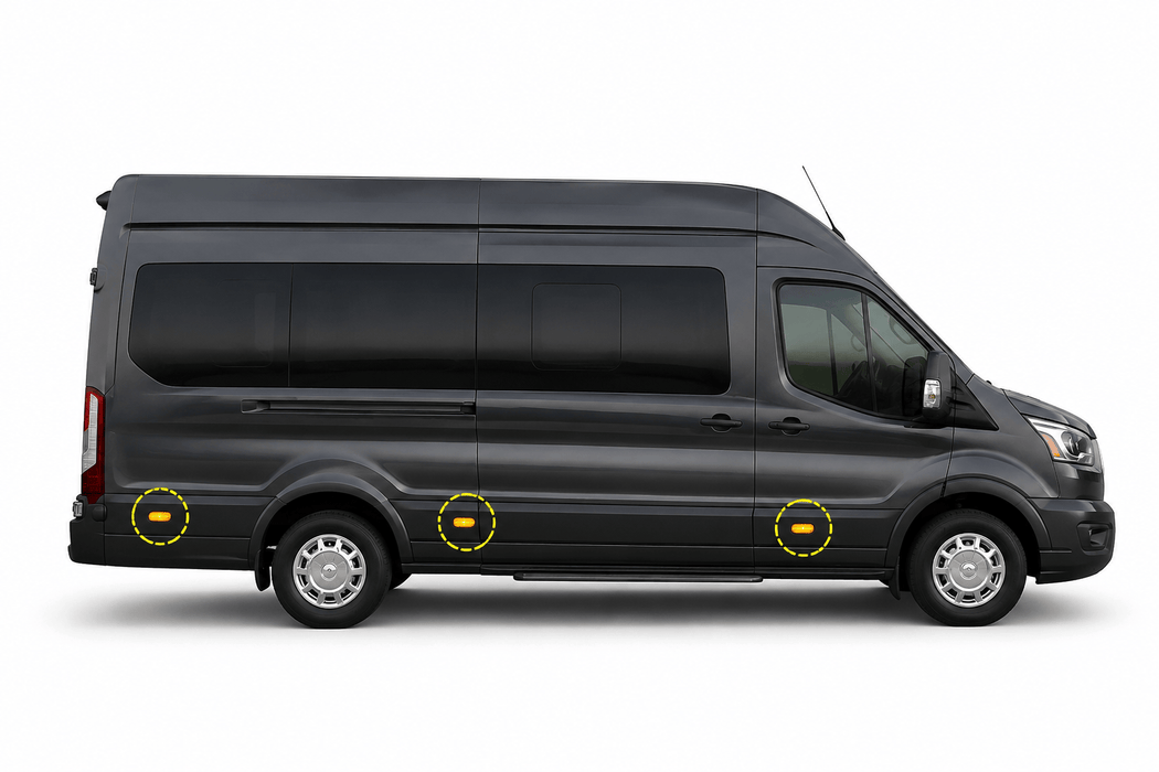 Ford Transit MK8 LED Side Marker Lights Clear
