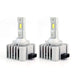 Pair of D1S factory xenon-to-LED headlight conversion bulbs with integrated heatsinks and original ballast connectors