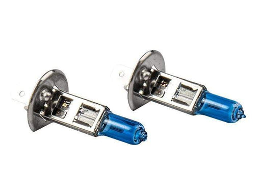 H1 Performance Halogen Bulbs (Pair) - Viewed from the front.